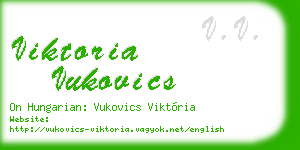 viktoria vukovics business card