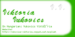 viktoria vukovics business card